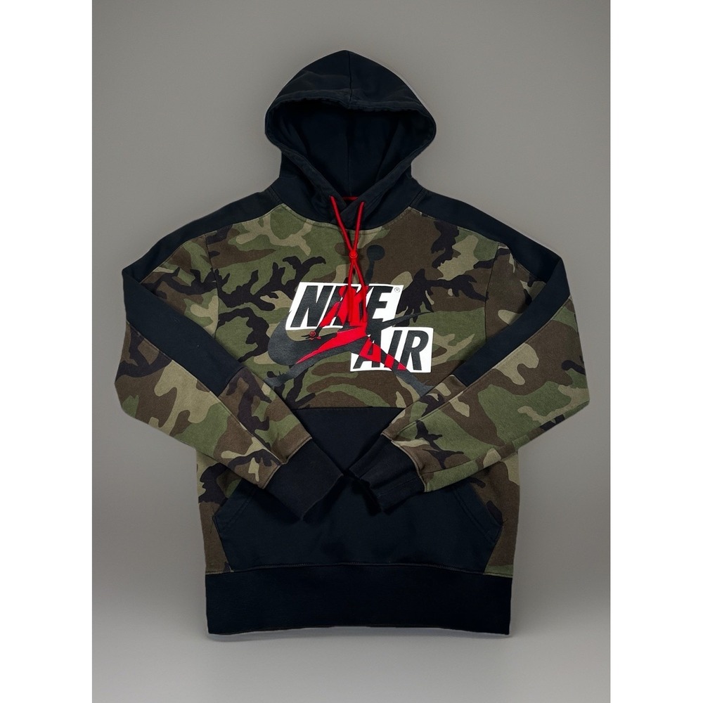 Nike Air‎ Jordan Camo Fleece Hoodie Men XS Pullover Classics Jumpman CU2060-222